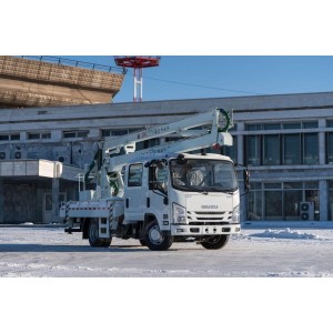 Коленчатая автовышка Isuzu Elf, 4х2, 127 л.с., 16 метров