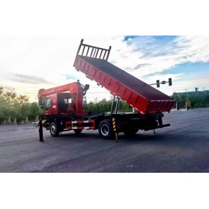 Бортовой самосвал ISUZU ELF 700P с КМУ и корзиной, 4х2, 190 л.с., 6 тонн
