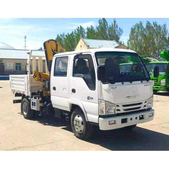 Самосвал с КМУ ISUZU 100P, 4х2, 130 л.с., 2 тонны