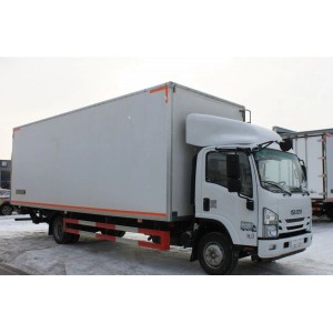 Изотермический фургон Isuzu NQR c гидробортом, 190 л.с., 46 м3