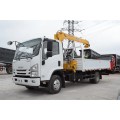 Бортовой автомобиль Isuzu Elf с КМУ (XCMG SQS68-4) 3 тонны