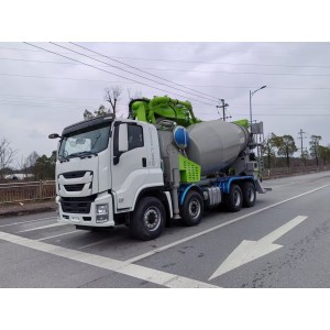 Автобетононасос + Автобетоносмеситель Isuzu Giga, 8x4, 350 л.с, 32 м и 7 м3