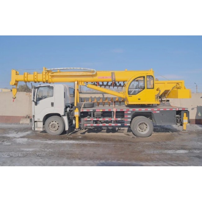 Автокран с буром Isuzu Giga, 4х2, 205 л.с, 12 тонн, 29 метров